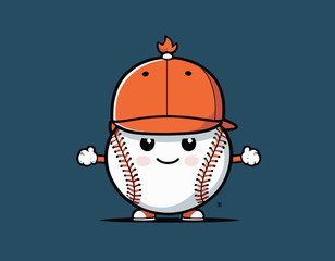 cartoon character of baseball Graphic Design for T shirt Street Wear and Urban Style
