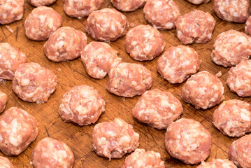 close up of salami