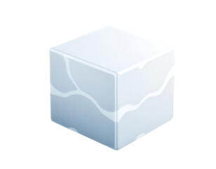 Isometric Render of an Ice Cube