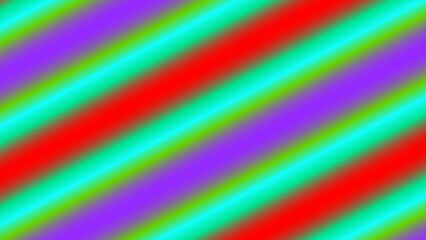 Diagonal gradient stripes in vibrant red, purple, and green hues