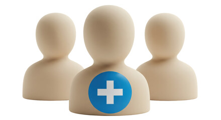 Isolated Medical Team Icon