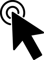 Black arrow sign. Cursor icon. Click. Pointer vector icon. Vector illustration