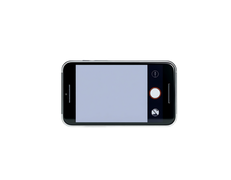 Smartphone camera interface with a touchscreen. - Powered by Adobe