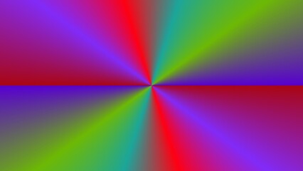 Obraz premium Vibrant radial gradient in red, green, and blue hues (8)