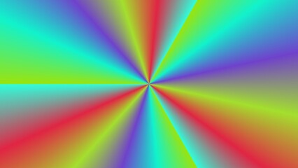Vibrant, radiating color gradient with four-pointed starburst effect