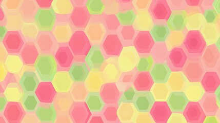 Pastel Hexagon Abstract Background.