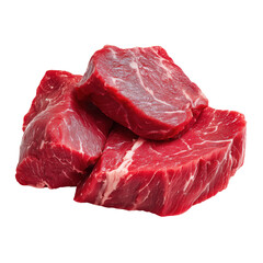 Fresh Raw Beef Cuts: A Culinary Masterpiece , isolated on white background png