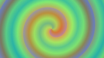 A vibrant, swirling spiral of pastel hues, radiating outwards from a central point