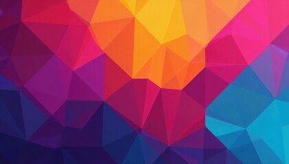 Fototapeta premium Colorful abstract geometric shapes forming a vibrant background ideal for flyer design, promotions, announcements , advertising, design template, abstract background