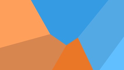 Abstract geometric artwork with muted orange and blue hues