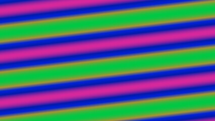 Diagonal stripes of vibrant pink, green, and blue with subtle gradients creating a dynamic, colorful pattern