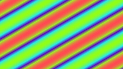Vibrant diagonal stripes in gradient rainbow hues