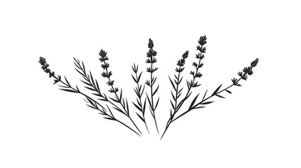 Professional Hand Drawn Lavender Floral Logo Template for Branding and Marketing