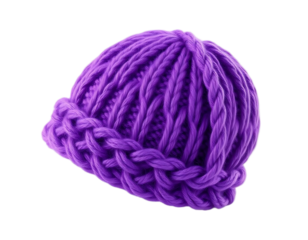 Purple Knitted Hat