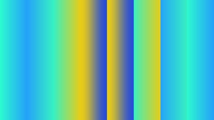 Vertical gradient stripes in teal, yellow, and blue hues