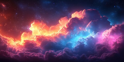 Fototapeta premium Cosmic Cloudscape (1)