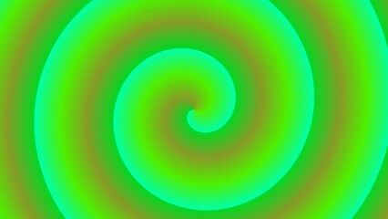 Hypnotic green spiral with gradient shades, creating an illusion of depth and movement