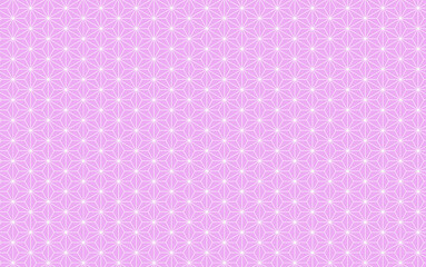 麻の葉模様／ピンク