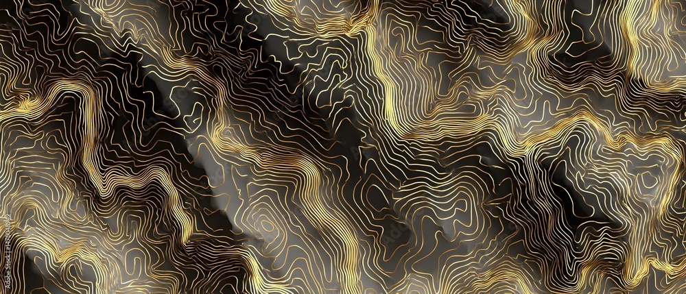 Poster elegant and sophisticated abstract background featuring a minimalist pattern of golden lines and a t