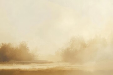 A muted haze of honey beige and ivory warm and gentle