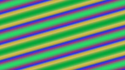 Diagonal stripes in vibrant, gradient hues of green, gold, and purple