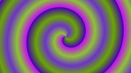Hypnotic swirling vortex of purple, green, and pink gradients