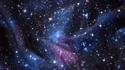 Obraz premium Starry cosmic nebula, flowing with swirling gases