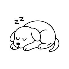 Dog Activity at home sleeping under table