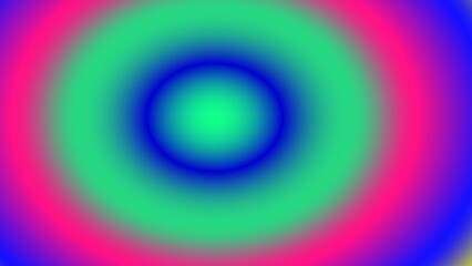 Concentric circles of vibrant, gradient hues ranging from pink to blue and green, creating a mesmerizing radial effect