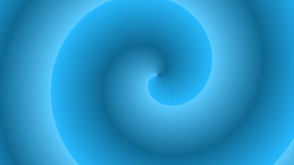 A hypnotic, light-blue spiral, swirling inwards.  Depth created by gradient shading