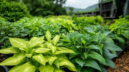 Vibrant Green Nursery Plants