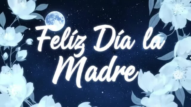 Feliz D&iacute;a de la Madre: Mother's Day Greeting with Floral Design