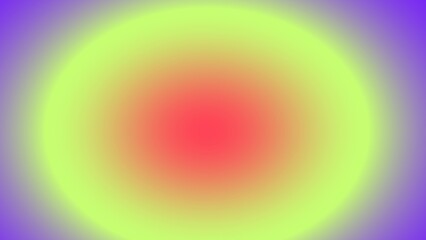 Concentric circles of vibrant, graduated hues; red, orange, yellow, and purple shades