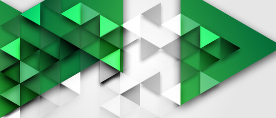 green and white abstract background banner