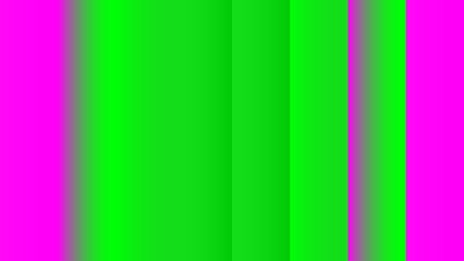 Abstract vibrant green and pink vertical stripes with gradient effects