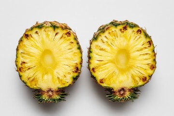 Halved Pineapple Fruit