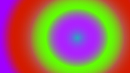 Concentric vibrant circles of red, purple, and green, creating a hypnotic, blurred effect