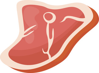 Processed Meat Cuts Graphic Illustration