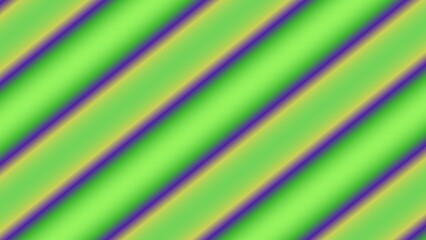 Diagonal gradient stripes in lime green, purple, and gold hues