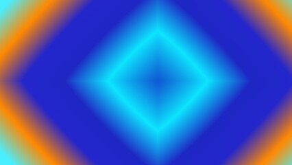 Vibrant blue and orange gradient forming a diamond pattern