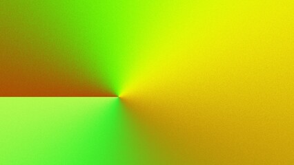 Abstract gradient artwork featuring vibrant yellow, green, and orange hues converging at a central point