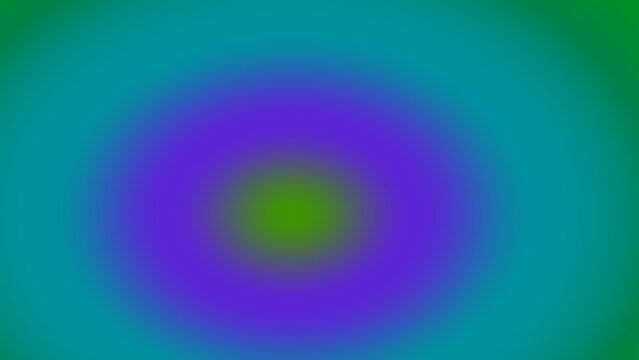 Concentric circles of blurred teal, purple, and green hues