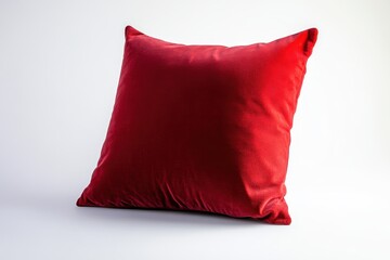 Red velvet decorative pillow