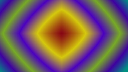 Vibrant diamond-shaped gradient with colorful, radiating hues