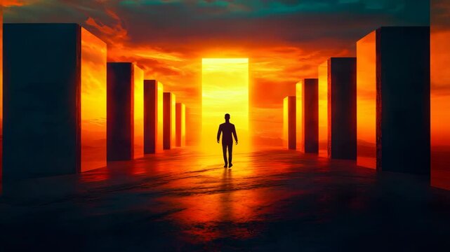 destiny threshold light path personal growth through portal of change, light path personal growth symbolic gateway walk, light path personal growth journey to enlightenment awakening passage