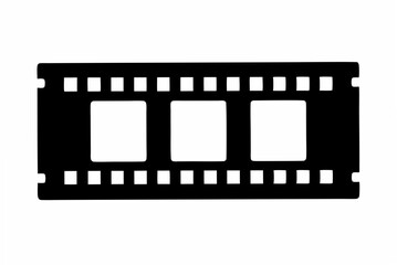 film strip  silhouette vector illustration