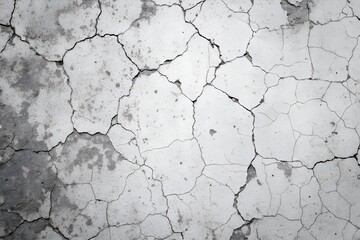 Obraz premium Cracked Gray Concrete Texture – Grunge Background