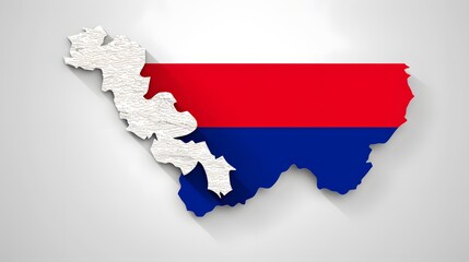 Obraz premium Detailed Slovakia Map with Flag Silhouette for Designs and Educational Materials