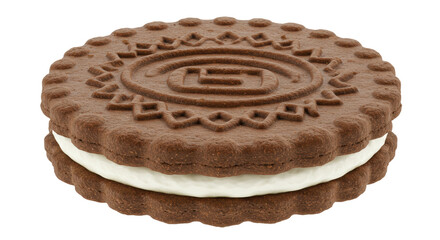 Isolated Chocolate Cookie