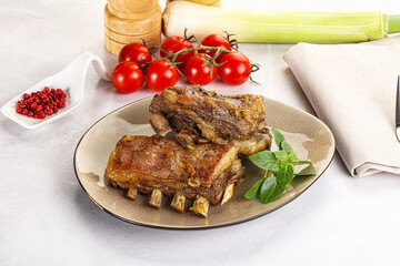 Roasted Lamb ribs with spices